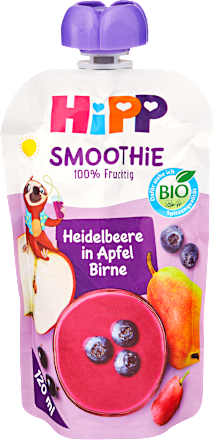 Bio smoothie áfonya-alma-körte, 1 éves kortól HiPP
