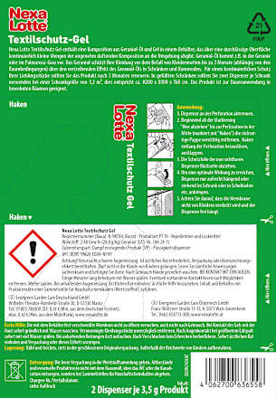 Mottenschutz Textilschutz Gel Nexa Lotte