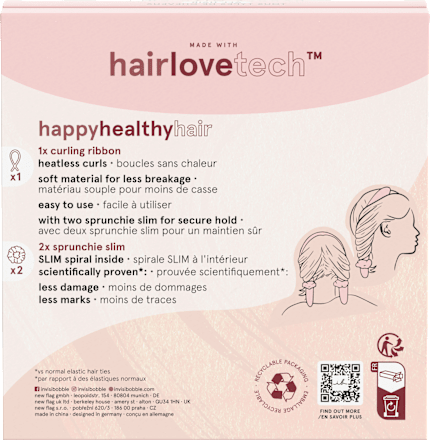Locken-Tool Heatless Curling 3tlg invisibobble