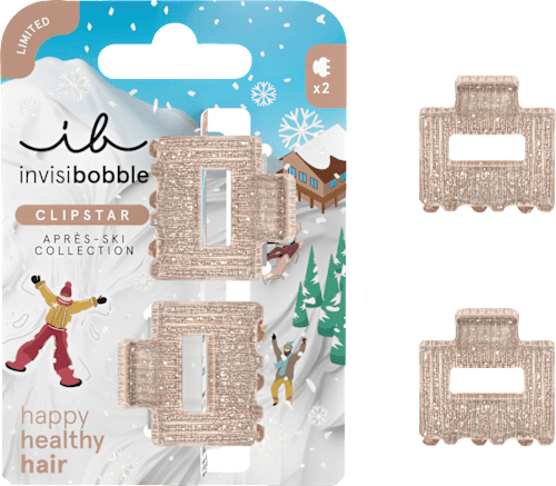 Geschenkset Weihnachten Après Ski Haarklammern Clipstar 2tlg invisibobble