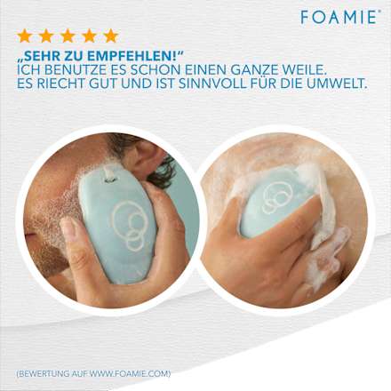 Festes Duschgel Men Wasserminze & Zitrone 3in1 Foamie