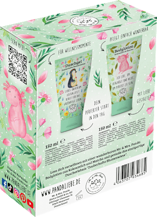 Geschenkset Glück zum Mitnehmen 2tlg Mr. & Mrs. Panda