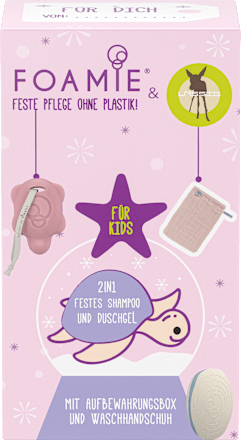 Geschenkset Festes Shampoo & Duschgel Kinder 3tlg Lässig