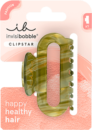 Štipec do vlasov - zelený invisibobble