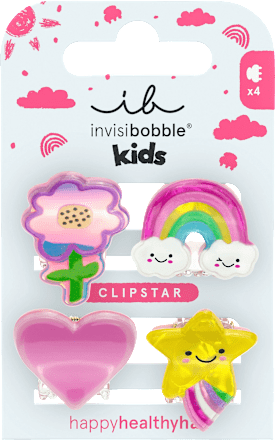 Haarklammern Clipstar Kids Happy World invisibobble