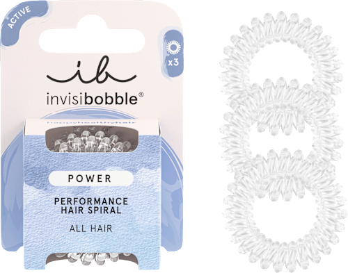 Elastici per capelli a spirale Power Trasparente invisibobble