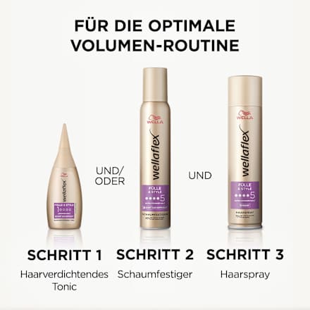 Haarspray Fülle & Style, Ultra starker Halt wellaflex