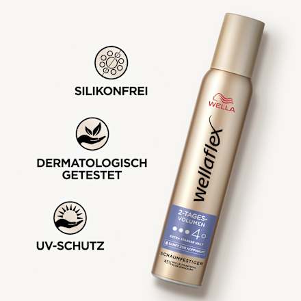 Schaumfestiger 2-Tages-Volumen Extra starker Halt wellaflex
