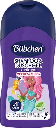 Kinder Shampoo, Duschgel  & Spülung Meereszauber, Reisegröße Bübchen