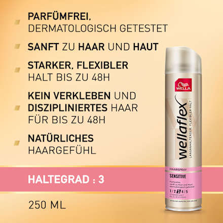 Haarspray Sensitive, Parfümfrei wellaflex