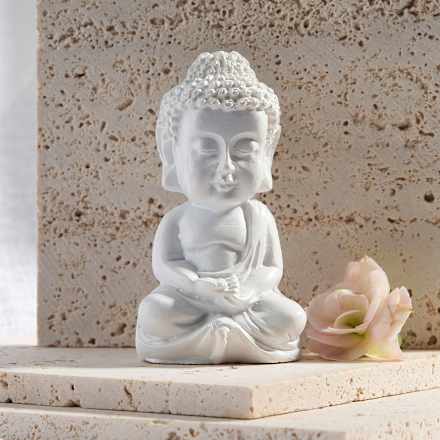 Poly-Buddha klein, weiß BOLTZE