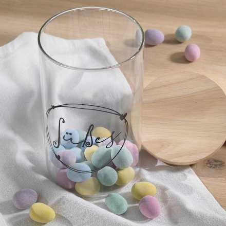 Vorratsdose aus Glas mit Bambusdeckel (1.000 ml) BOLTZE