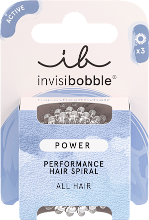 Elastici per capelli a spirale Power Trasparente invisibobble
