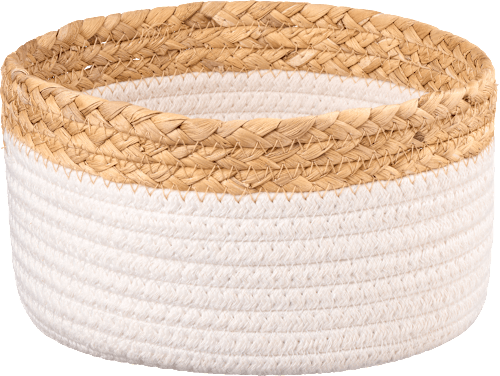 Stoffkorb mit Seegras, creme-natur BOLTZE