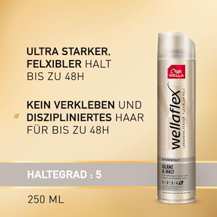 Haarspray Glanz & Halt wellaflex