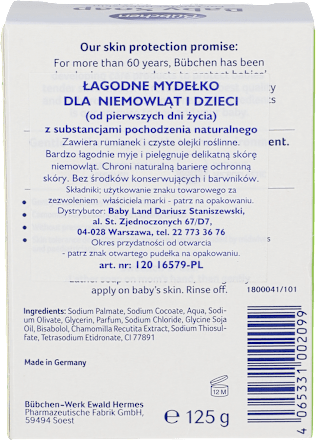 Mydło dla niemowląt Bübchen