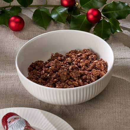 Müslischale, gerillt, weiß BOLTZE