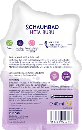 Schaumbad Heia Bubu Bübchen