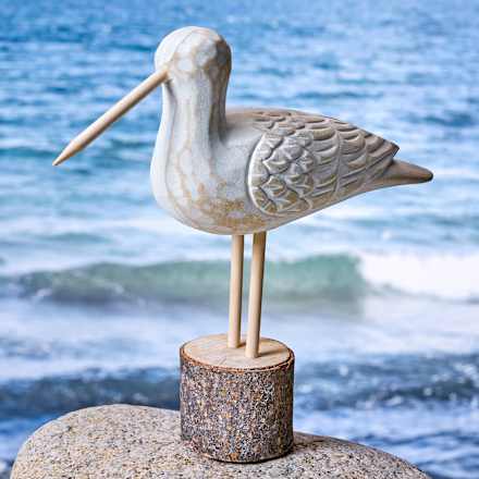 Holzaufsteller Möwe weiß (22 cm) Dekorieren & Einrichten