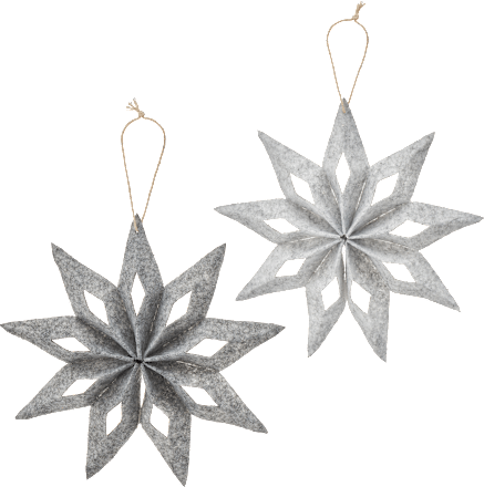 Filzstern mit Klettverschluss, faltbar, grau BOLTZE