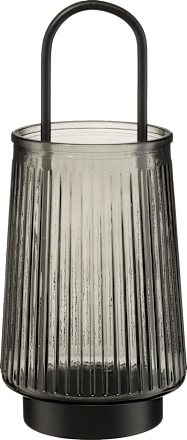 Windlicht aus Glas mit Metallgriff BOLTZE