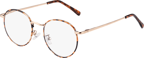 Fertig-Lesebrille Vollrand demi braun + 1,00 VISIOMAX