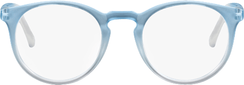 Fertig-Lesebrille Vollrand hellblau +2,50 Visiomax