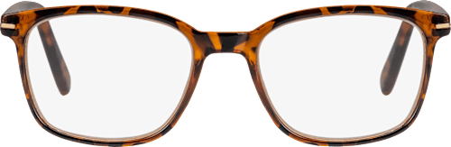 Fertig-Lesebrille demi-braun Vollrand + 2,5 VISIOMAX