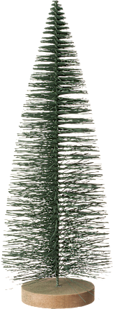 Drahttannenbaum auf Holzfuß, grün (33 cm) BOLTZE