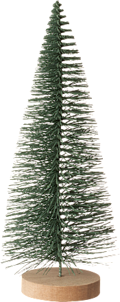 Drahttannenbaum auf Holzfuß, grün (21 cm) BOLTZE