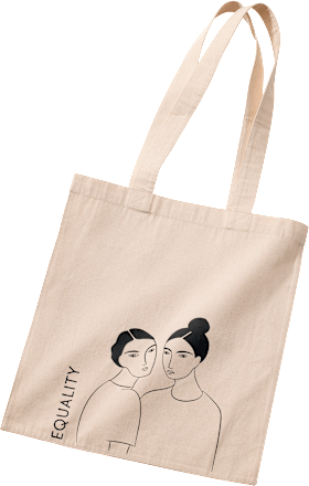 Einkaufstasche Equality, aus Baumwolle Dekorieren & Einrichten