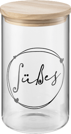 Vorratsdose aus Glas mit Bambusdeckel (1.000 ml) BOLTZE