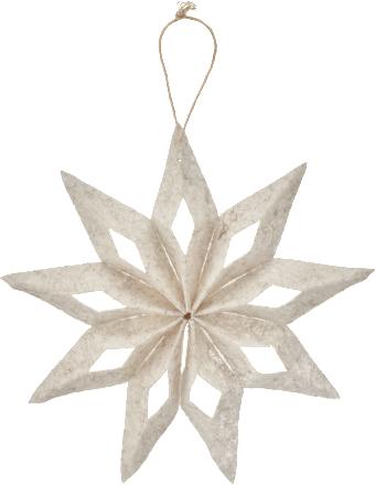 Filzstern mit Klettverschluss, faltbar, beige BOLTZE