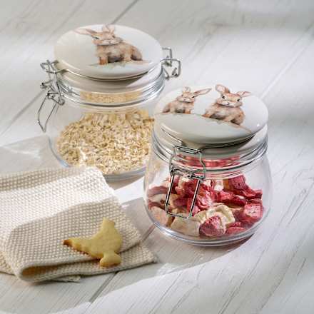 Glasvorratsdose "Hase Hansi" mit Bügelverschluss BOLTZE