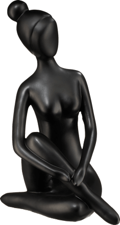 Poly-Yogafrau, schwarz (30 cm) BOLTZE