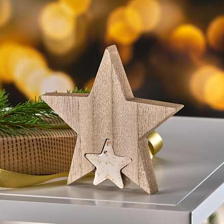 Holzstern mit Melamin BOLTZE