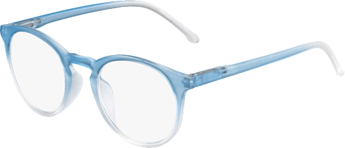 Fertig-Lesebrille Vollrand hellblau +1,50 Visiomax
