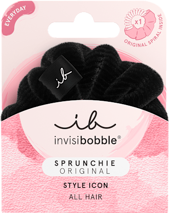 Gumička do vlasov Sprunchie - čierna invisibobble