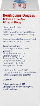 Beruhigungs-Dragees Baldrian & Hopfen Mivolis
