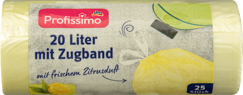 Торбички за боклук 20л с връзка и аромат на цитрус Profissimo