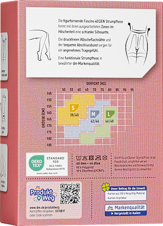 Strumpfhose Body-Forming powder Gr. 38/40, 40 DEN Fascino