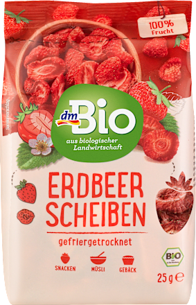 Mrazom sušené jahody dmBio