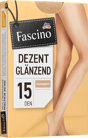 Strumpfhose dezent glänzend champagner Gr. 38/40, 15 DEN Fascino