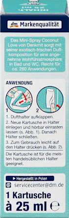 Mini-Spray Coconut Love Nachfüllkartusche Denkmit