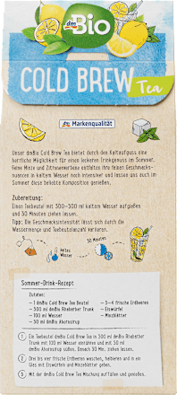 Cold Brew Tea, Zitrone & Minze (16 Beutel) dmBio