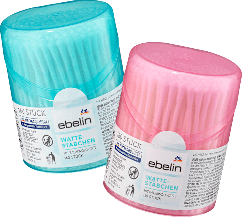 Клечки за уши, кутия, различни цветове/мотиви ebelin