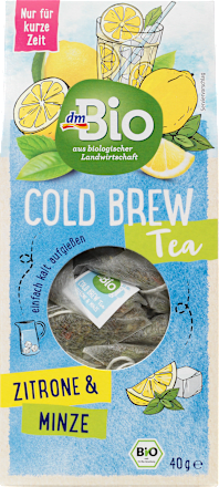 Cold Brew Tea, Zitrone & Minze (16 Beutel) dmBio