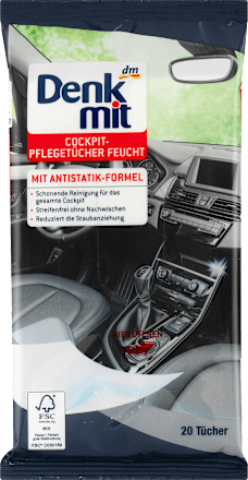 Feuchte Reinigungstücher für Autopflege Denkmit