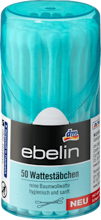 bavlněné vatové tyčinky cestovní balení ebelin