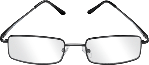 Naočale za čitanje – tanki crni okvir, dioptrija +1,5 visiomax
